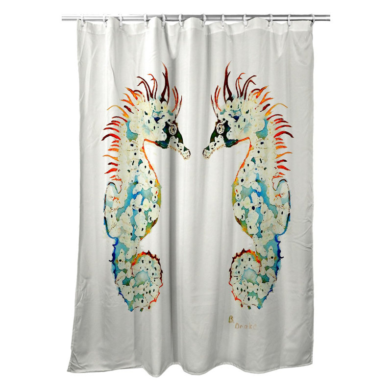 Rideau de douche simple sea cheval