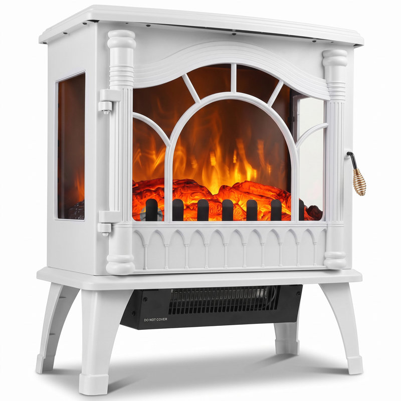 HOMCOM 55 cm W White Electric Stove