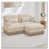 Beige+2seat+1Ottomans est en rupture de stock sélectionné