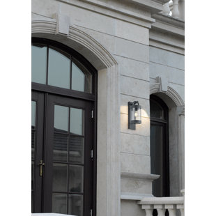 Dublin 33cm H Outdoor Wall Lantern with Dusk to Dawn