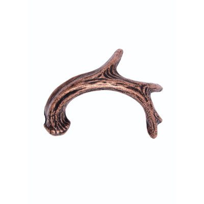Wildlife Deer Antler Right Facing 2 15/16" Center to Center Novelty Pull