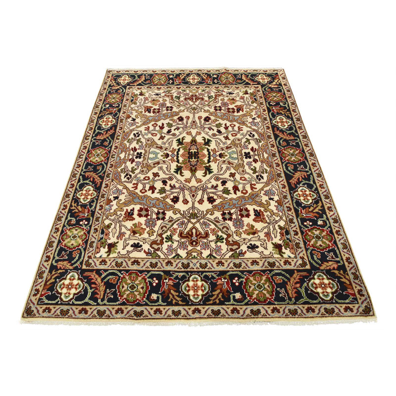 Tapis oriental traditionnel en laine noué à la main 8 pi x 10 pi 2 po Serapi