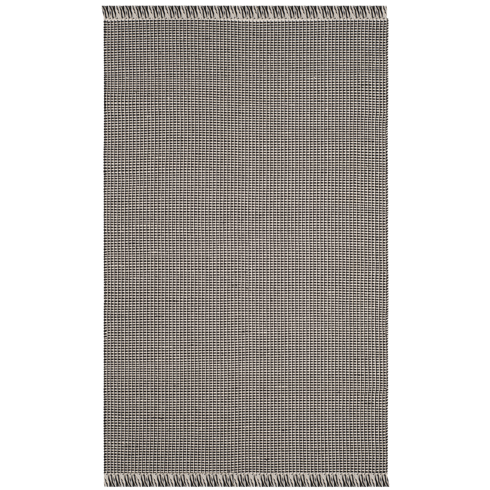 Bester Hand-Woven Geometric Cotton Rug, Rectangle 5' x 8'