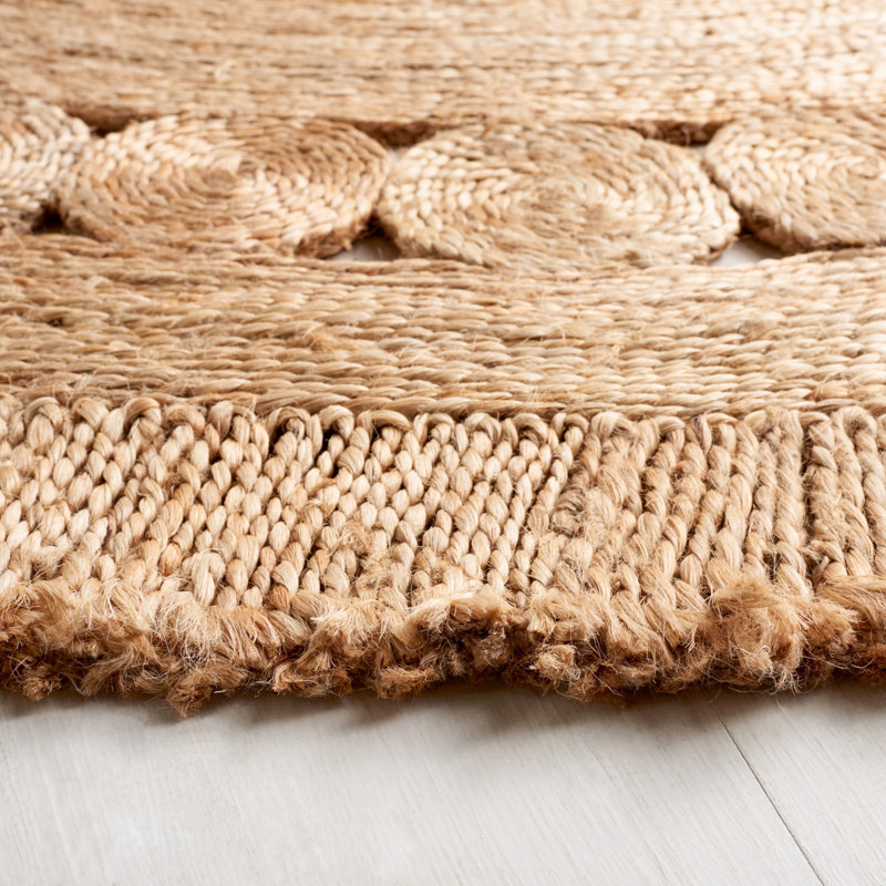 Tapis naturel en fibre naturelle Cansel 175, Rond 6 pi