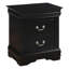 Ensemble de chambre à coucher grand lit quatre pièces Fy, poignées en métal nickel antique, noir-109972714-109972715