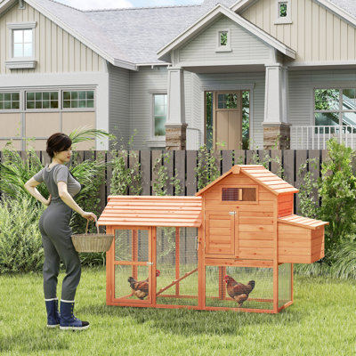 Large Pawhut Chicken Coop with Chicken Run