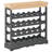 Wine Rack Wine Bottle Holder with Top Tray Floor Wine Cabinet Organizer-557733464