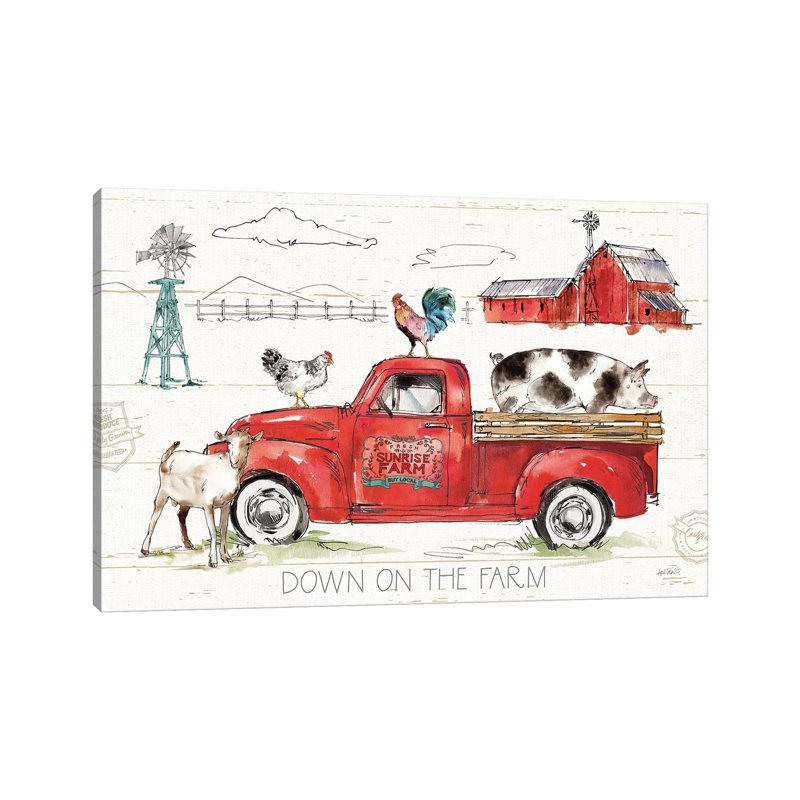 Down On The Farm II by Anne Tavoletti - Wrapped Canvas Print, 45.72cm H x 66.04cm W