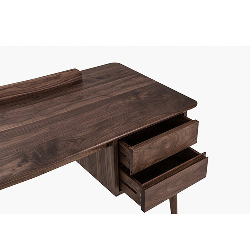 Petit bureau de style européen, Brun noyer