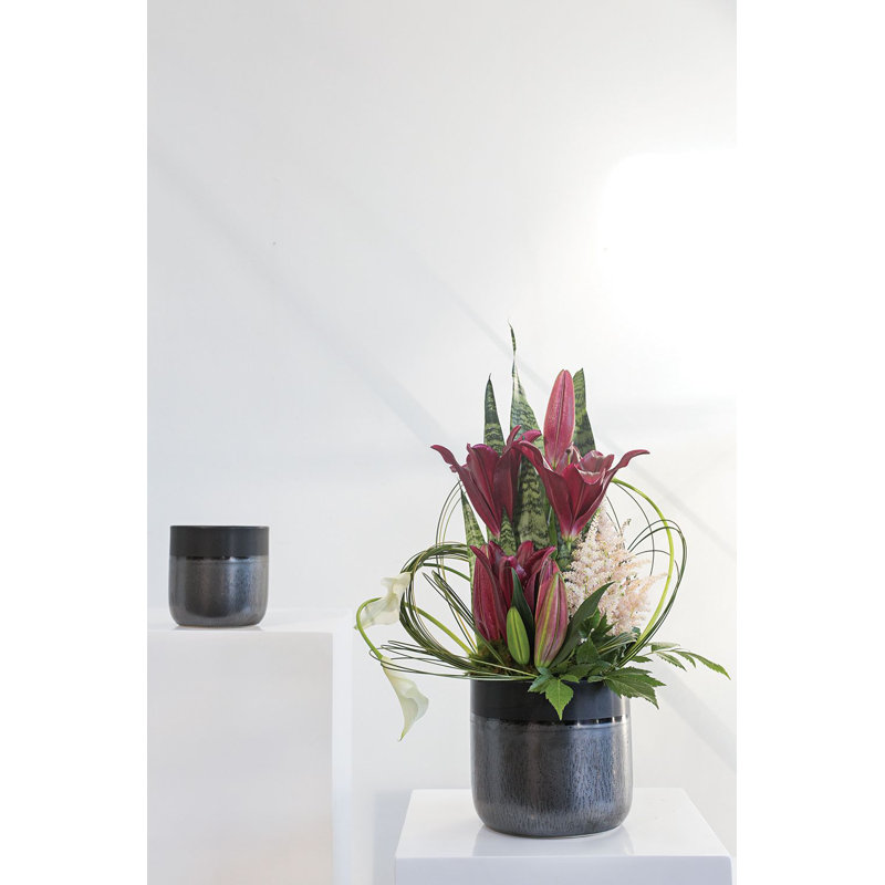 Pot à fleurs en céramique Kebe, H 5,25 po x l 5 po x P 5 po