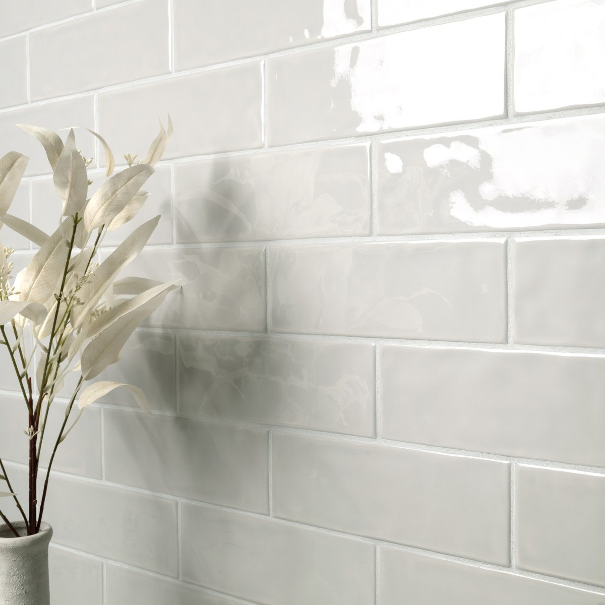 Metrola 4" x 12" Ceramic Subway Wall Tile, Ashen