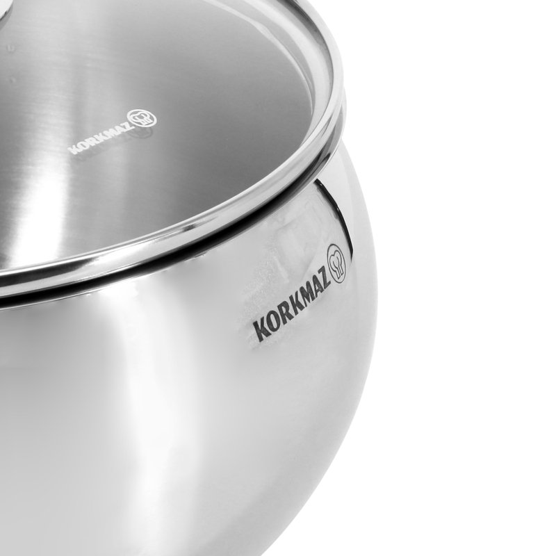Cocotte en acier inoxydable Korkmaz Tombik, 5,8 pintes