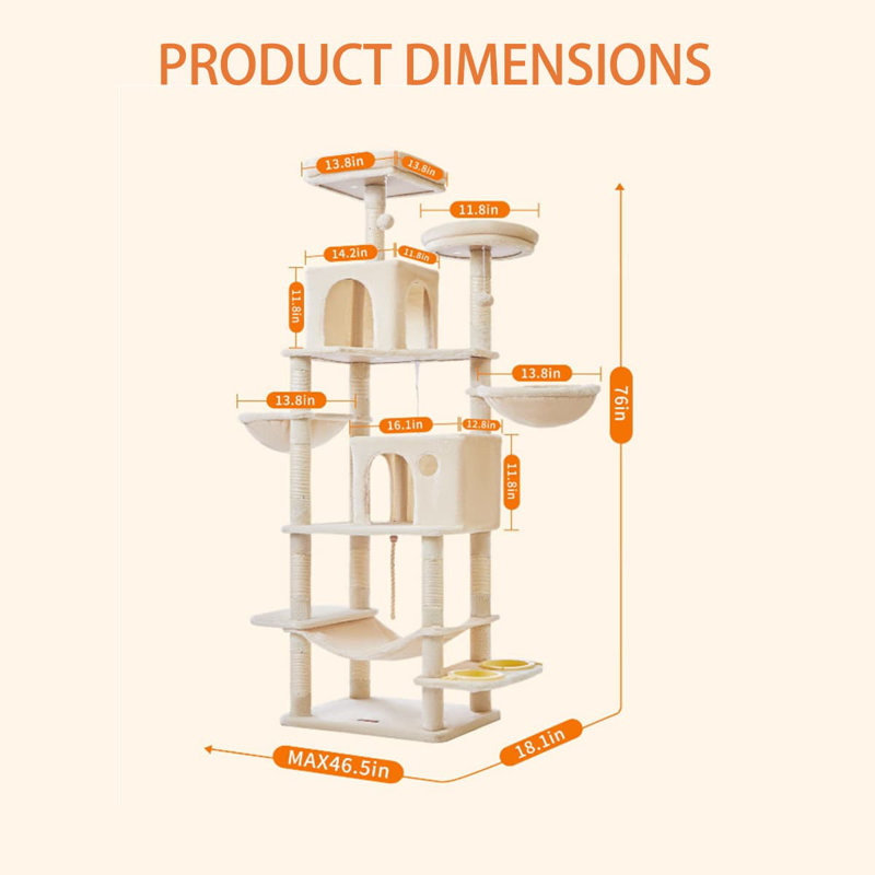 Eriqua 76'' H Cat Tree