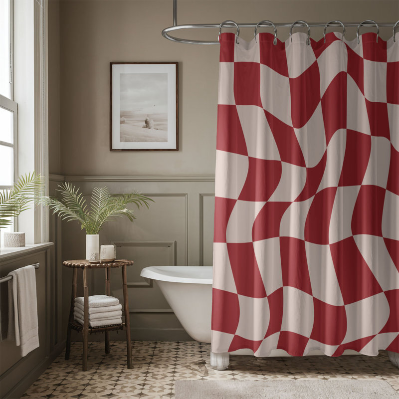 Rideau de douche Xmas Groovy - Premium, H 74 po x l 71 po