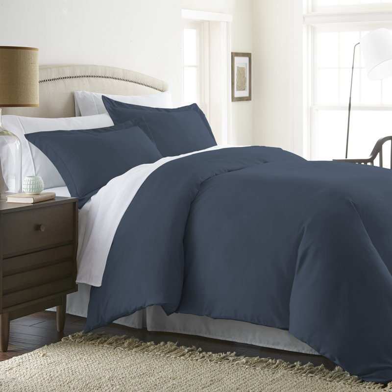 Ensemble de housse de couette en microfibre très douce Simply Soft™, Marine, Housse de couette simple + 1 taie décorative