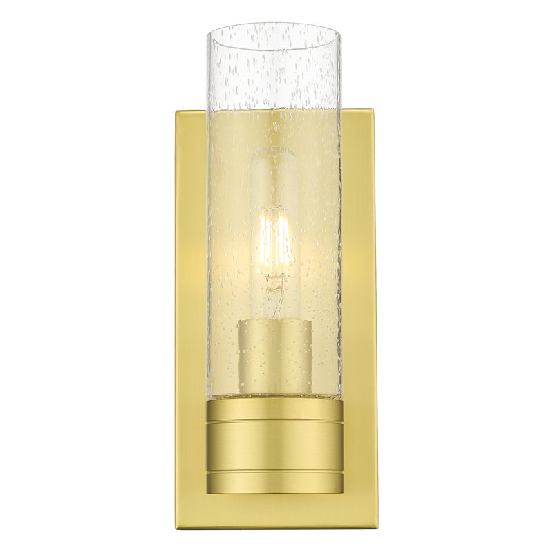 Ballston - Cofield - 1 Light 5" Sconce with 8"H Shade, Satin Gold, Light Smoke