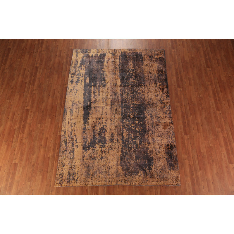 Contemporary Wool Abstract Indian Area Rug