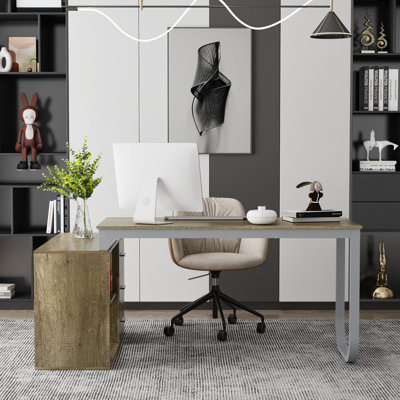 Stockseth L-Shaped Laminate Computer Desk