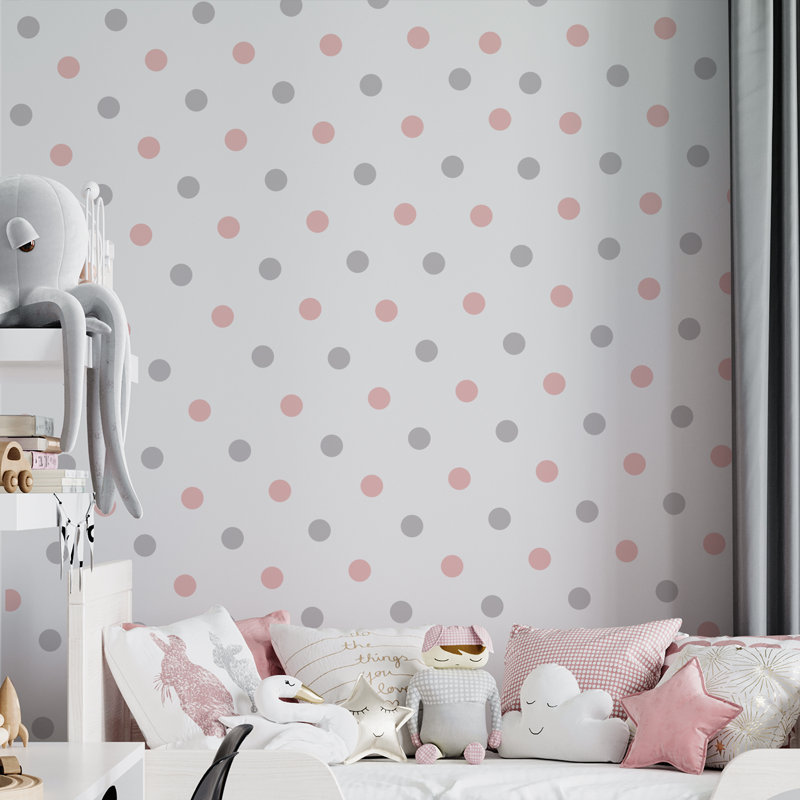 Abstract Non-Wall Damaging Wall Decal, Grey