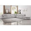 Canapé modulaire rembourré avec repose-pieds 7 pièces Nuccio-131635574