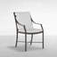 Chaise avec accoudoirs en aluminium Monaco - Gris ardoise-1879823934-2011282314-1879823908
