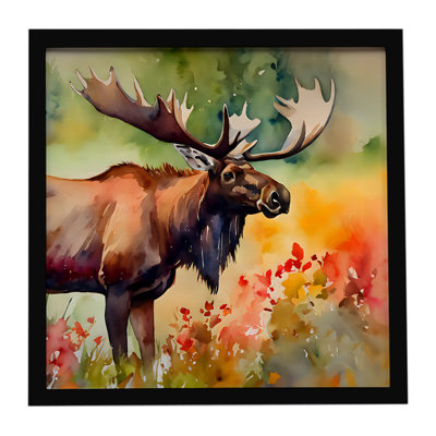 Moose Framed Metal Print