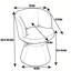 Chaise de salle à manger rembourrée moderne, fauteuil demi-tonneau pivotant en chenille, fauteuil d'appoint à oreilles, fauteuil de coiffeuse-844122499