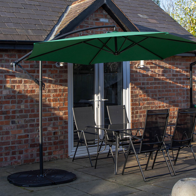 Patio Dining Set, Green, 4