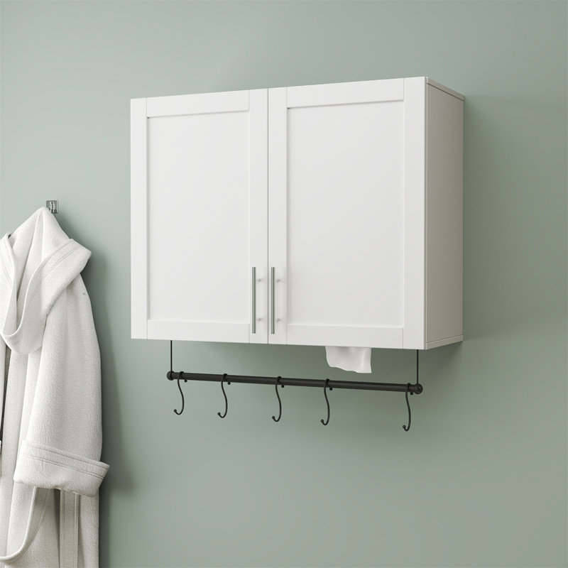 Armoire murale de salle de bain avec tablette réglable