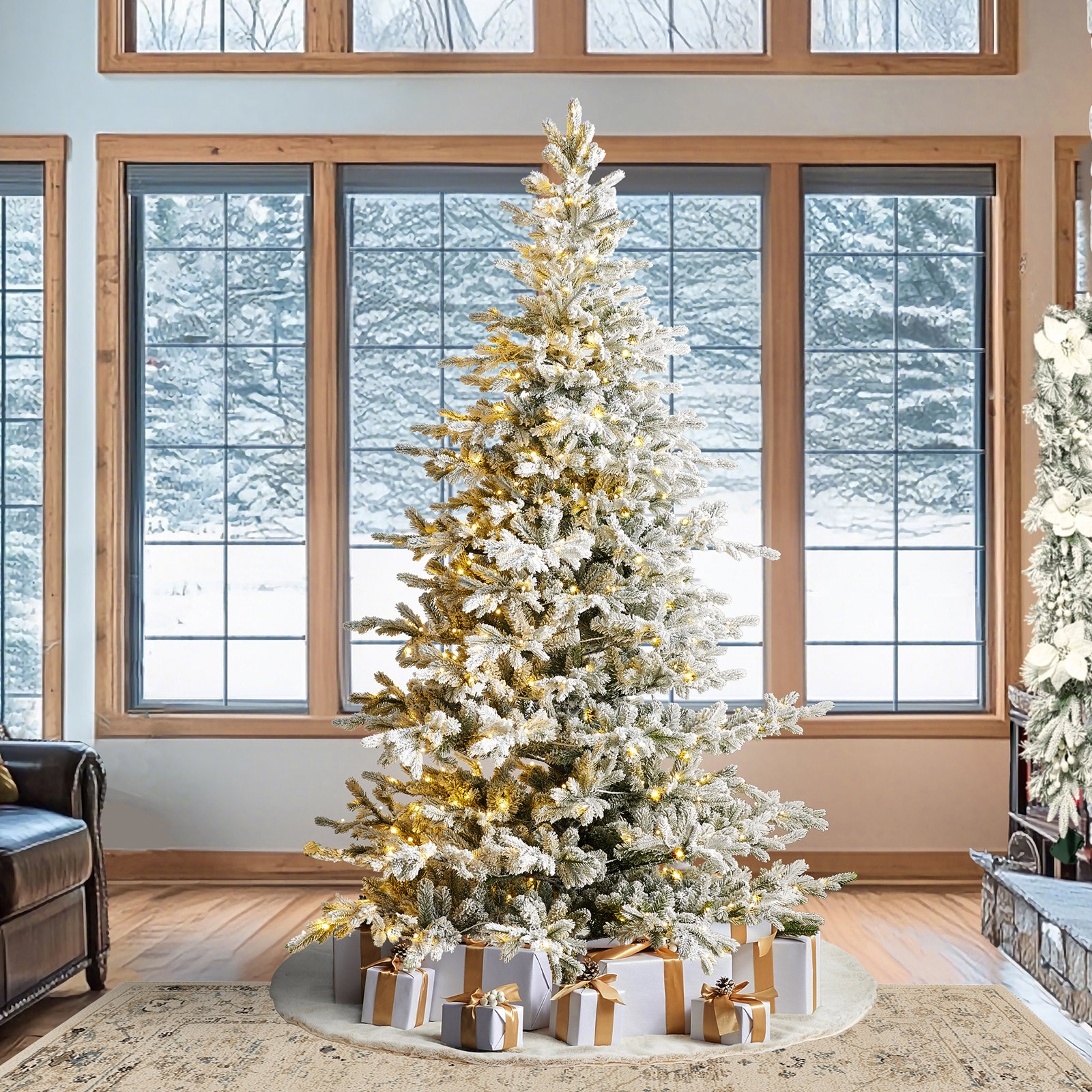 Pre-Lit Fir Christmas Tree, 9'