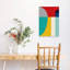 Vibrant Geometric Abstract Abstract Bold Colorful Wall Art Print by Little Dean - Wrapped Canvas Print-1492656825