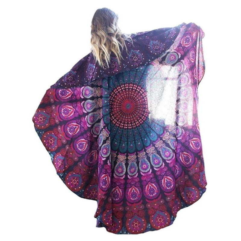 Hand Woven Throw Blanket, Purple