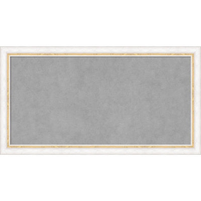 Tableau magnétique encadré or blanc Morgan