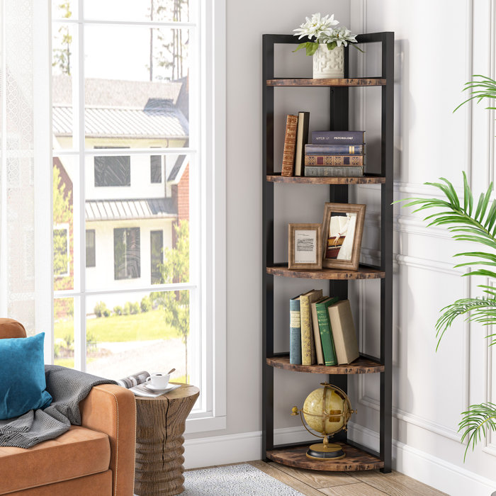 17 Stories Haseltine Corner Bookcase & Reviews | Wayfair