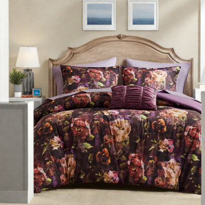 Ensemble de literie luxueuse en velours pour très grand lit, design multicolore pour un confort toutes saisons