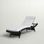 Chaise longue inclinable avec coussin Genieve-570326206