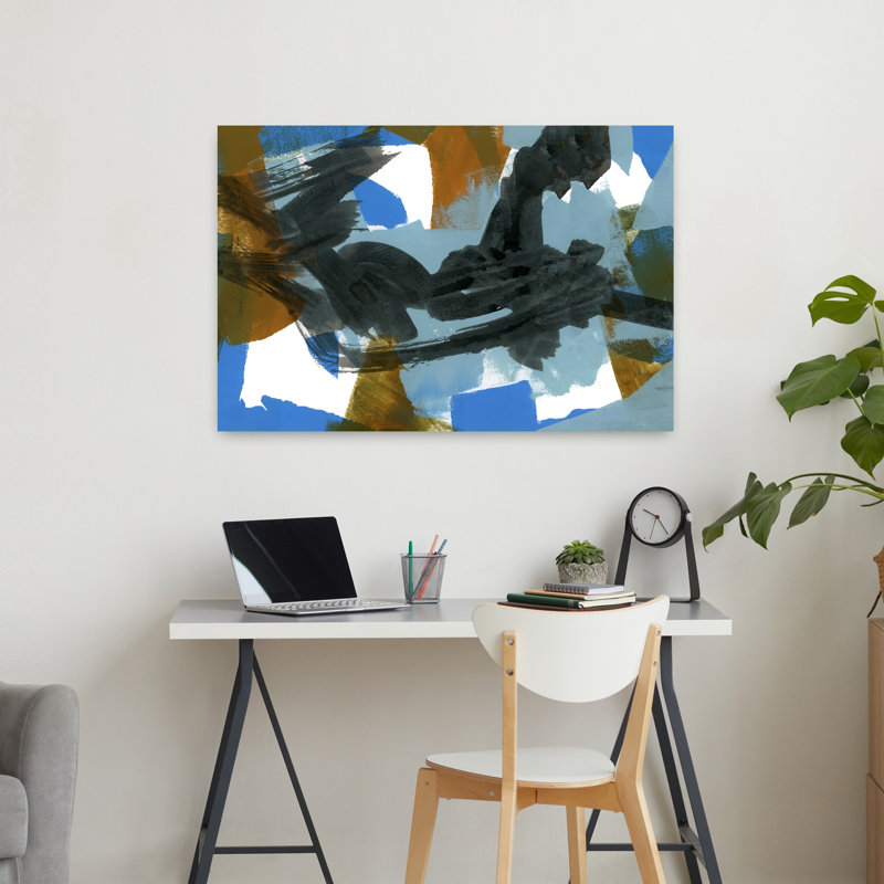 Art contemporain contemporain abstrait, H 36 po x l 24 po