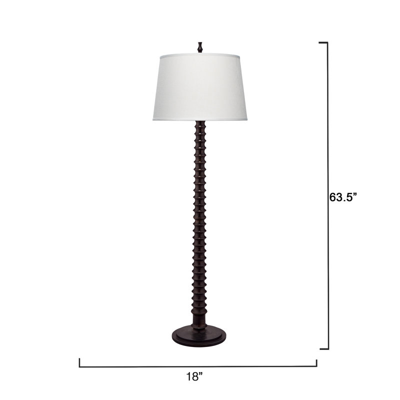 Revolution Wood Floor Lamp, Black