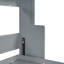 Lit escamotable double avec élévateur hydraulique et bureau, gris (ANCIEN SKU: N820S00032E)-219639681-219639683