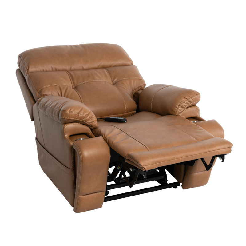Fauteuil inclinable de massage Lift Power, Selle de cuir
