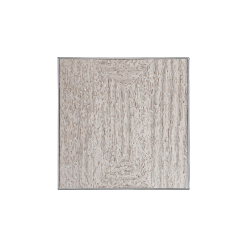 Tapis gris lavable à la machine, Square 8'