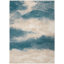 Tapis ivoire / bleu sarcelle Bujanov-1849389577