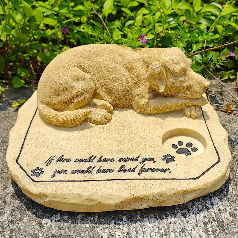 Pierre tombale pour chien 3D