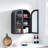 Wood Arch Wall Mounted Bathroom Cabinet-121278949