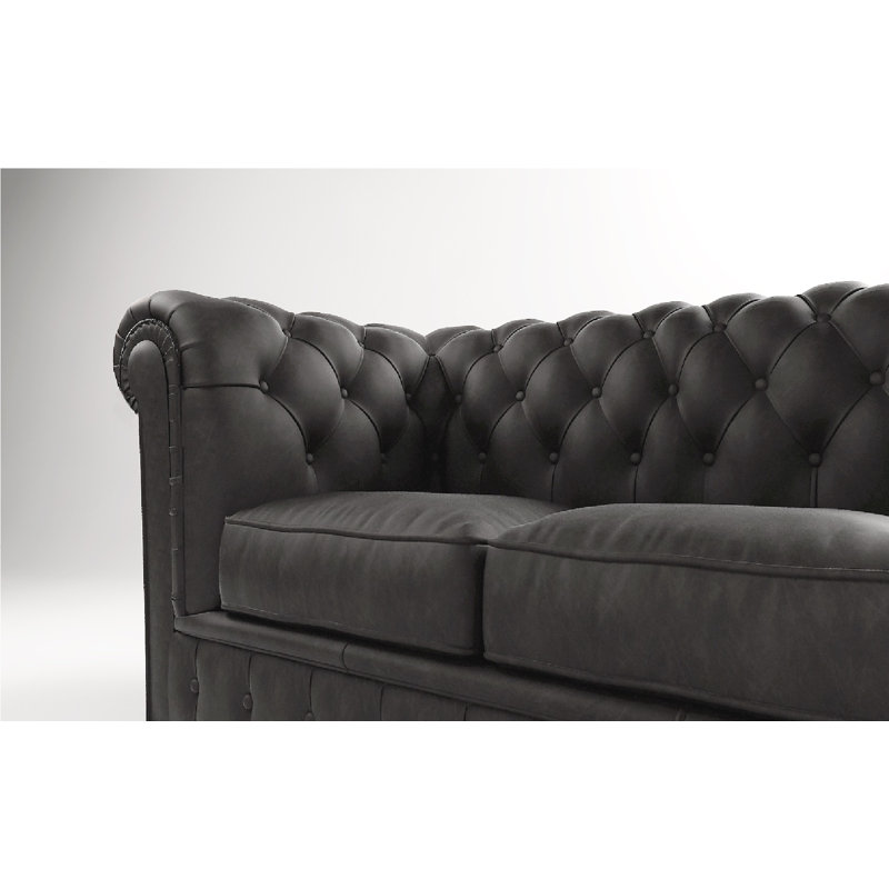 Castorena Velvet Sofa, Grey