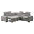 3-Piece Sleeper Sectional with Console and Adjustable Headrests 