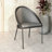 Urbane Modern Upholstered Dining Chair In Vinyl With Curved Back Design For Home And Kitchen Arm Chair-338733244