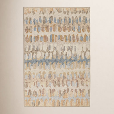 Paint Chip Natural Machine Washable Rug