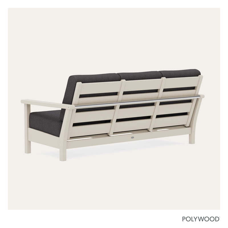 Harbour Deep Seating Sofa, Sand, Ash Charcoal