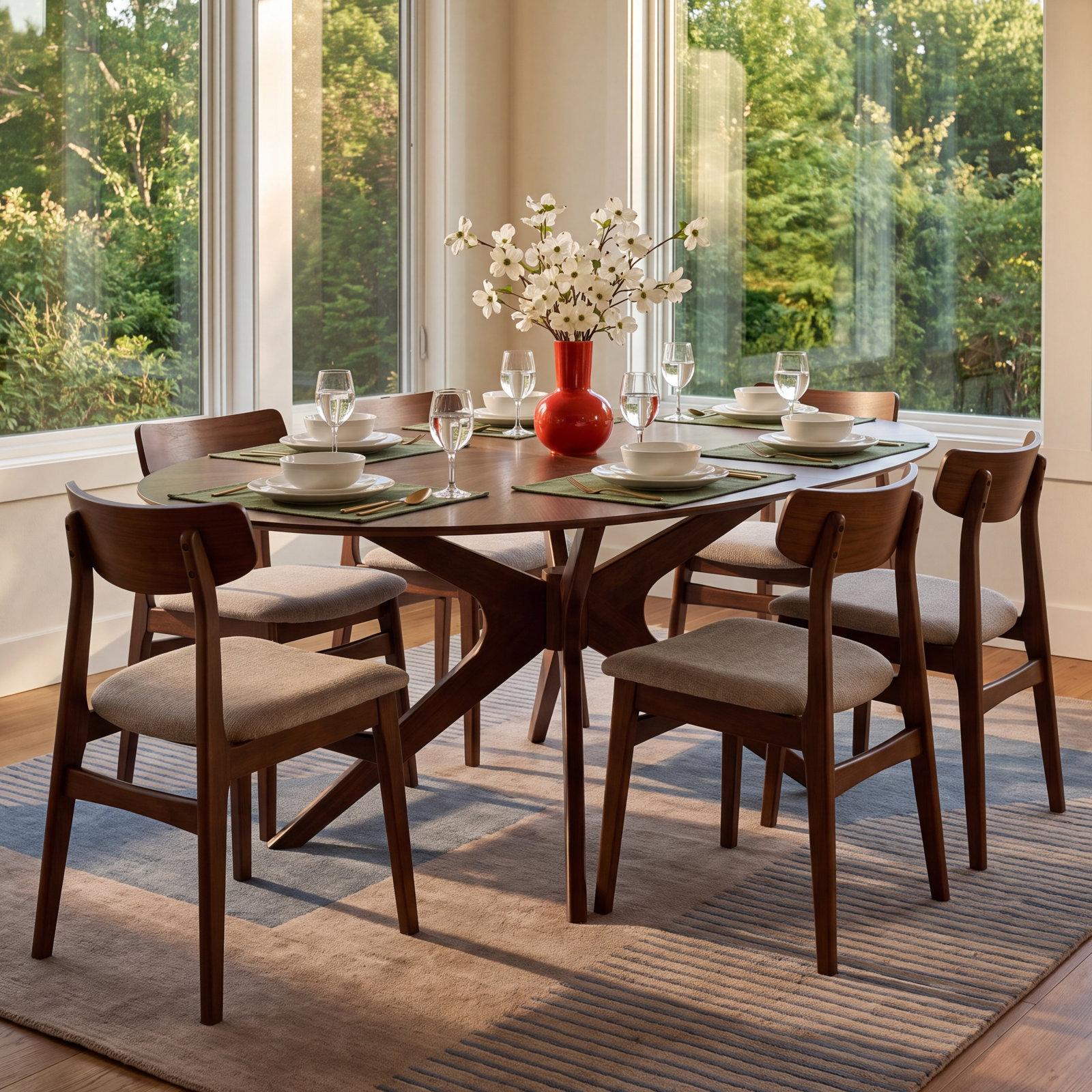 Nestor 75'' Oval Dining Table